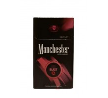 Сигареты Manchester Red Blast (Манчестер Ред Бласт Кнопка Клубника)